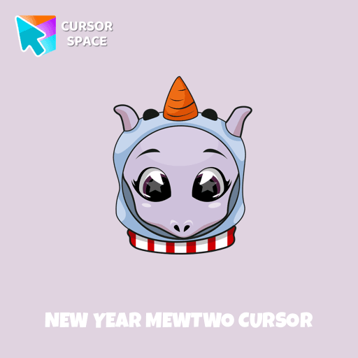 New Year Mewtwo cursor arrow cursor